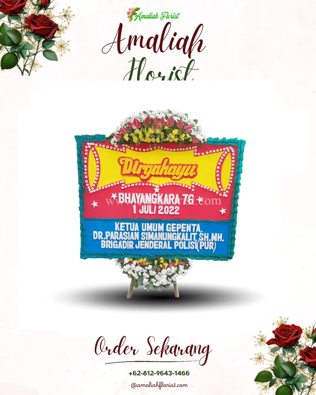 Papan Bunga HUT Ulang Tahun Kampung Bali